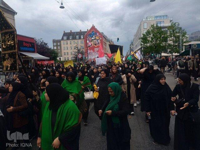 مراسم عزای امام حسین (ع) در دانمارک برگزار شد