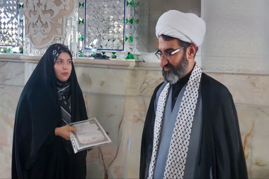 تقدیر از خبرنگار ایکنا در حاشیه نماز جمعه نایین