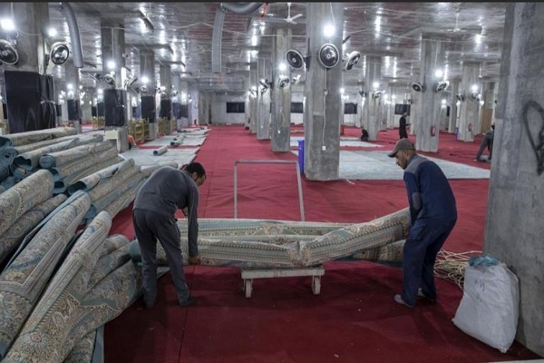 صحن «ام البنین»؛ آماده استقبال از زائران اربعین