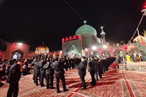 فیلم | عزاداری دسته جات تبریز در آستان قدس رضوی