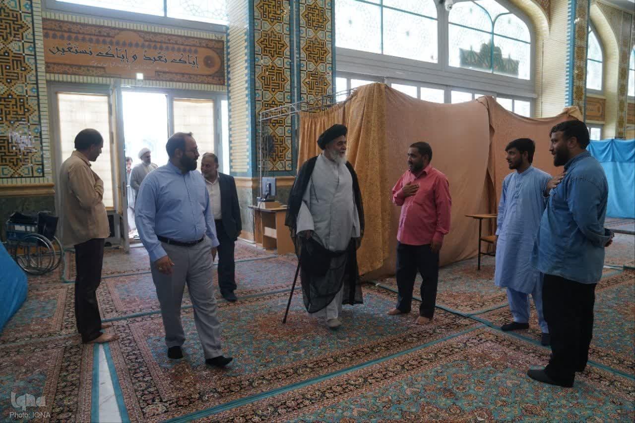 دیدار سیدعلی اکبر اجاق نژاد، تولیت مسجد مقدس جمکران با زائران غیرایرانی