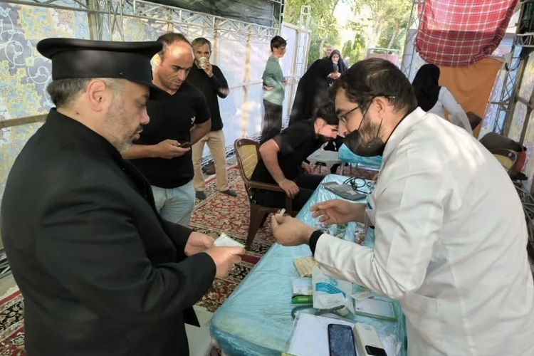 ارائه خدمت درمانی توسط جهادگران سلامت فارس، حرم رضوی