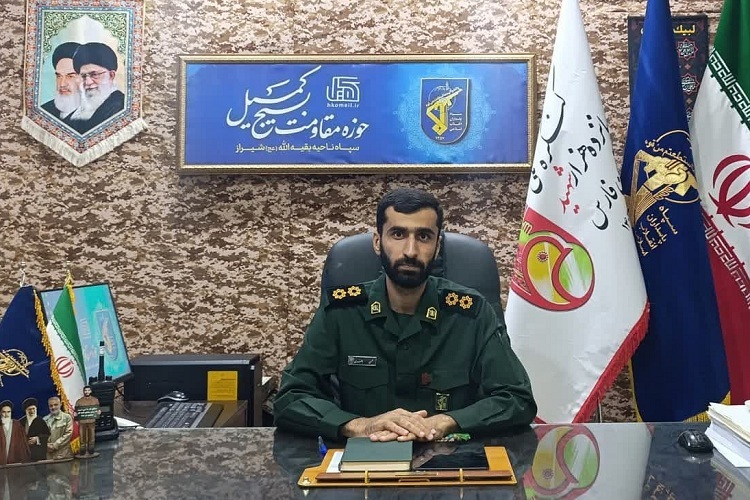 محسن باقری، فرمانده حوزه مقاومت بسیج کمیل سپاه ناحیه بقیه‌الله(عج) شیراز