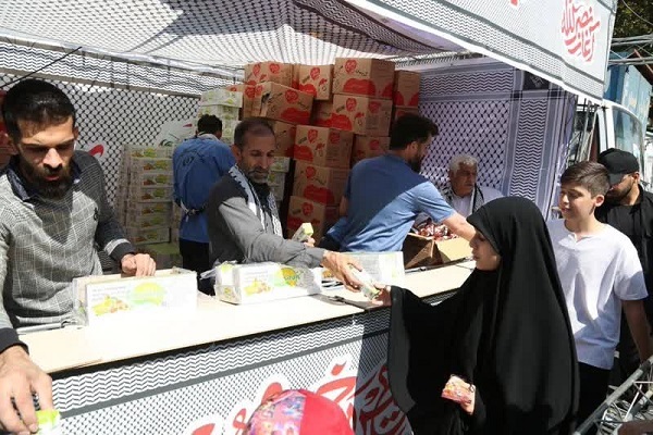 موکب پذیرایی شهرداری تهران