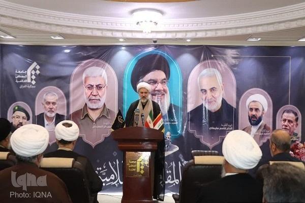 مراسم بزرگداشت شهادت دبیرکل حزب الله لبنان در عراق