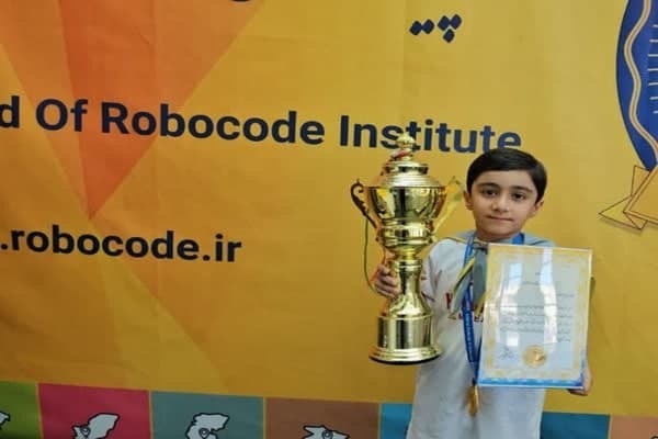 امیرحسن داوری، دانش‌آموز پایه دوم ابتدایی از مدرسه شاهد خرم‌آباد