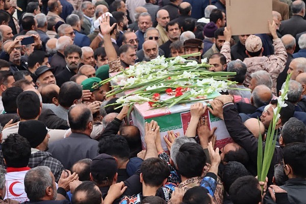 تشییع پیکر سردار شهید مازندرانی در گلستان