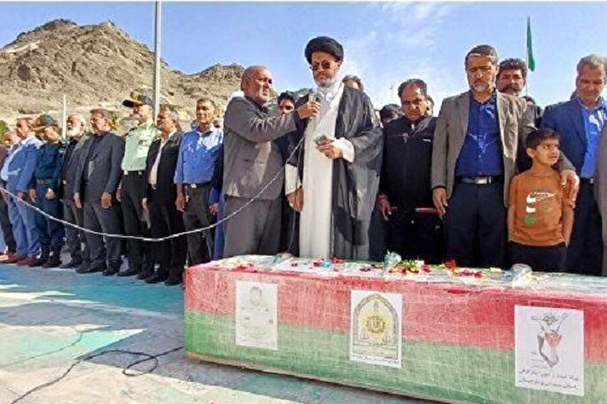 مراسم تشییع پیکر مطهر شهید «نعمت نوری» در زاهدان برگزار شد