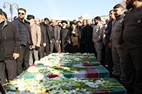 پیکر مطهر ۵ شهید گمنام در ارومیه تشییع شد