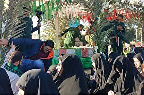تشییع پیکر شهید گمنام در قصرشیرین