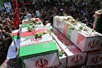 تشییع پیکر تفحص شده ۶ شهید گمنام در کرمانشاه