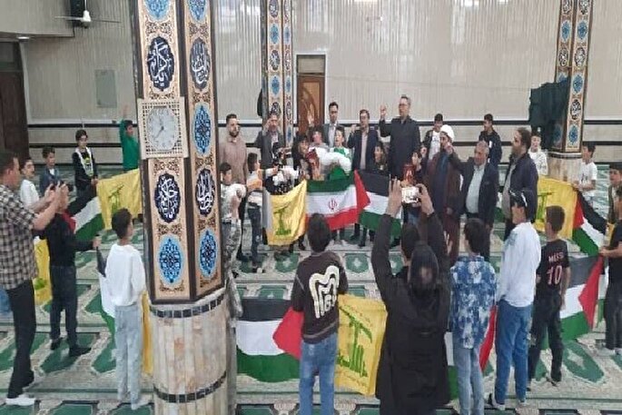 حمایت فعالان کانون فرهنگی و هنری امام علی(ع) از کودکان فلسطینی