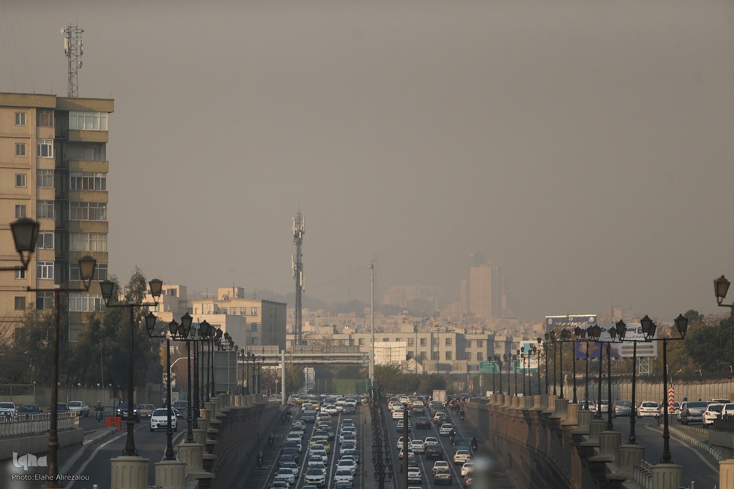 هوای تهران با شاخص 151 در وضعیت قرمز