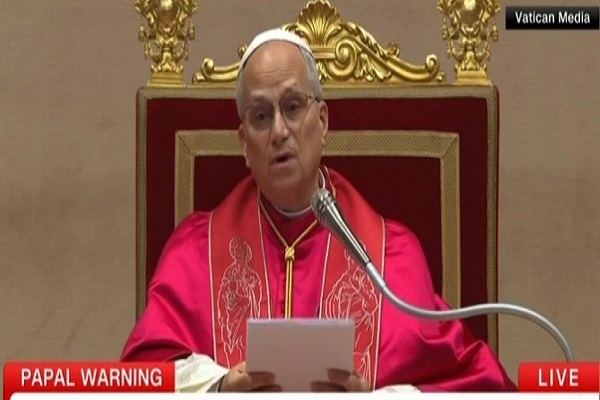 هشدار پاپ نسبت به گسترش جنگ در جهان