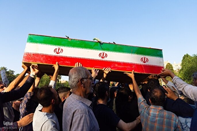 پیکر شهید بسیجی در ساوه تشییع می‌شود