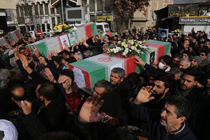 تشییع پیکر مطهر ۷ شهید امنیت خراسان‌شمالی