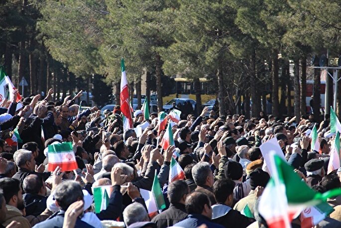 راهپیمایی مردم خراسان‌جنوبی در محکومیت اغتششات اخیر برگزار شد