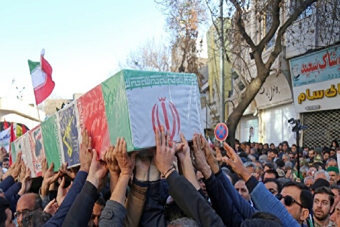 تشییع پیکر پاک شهید مدافع وطن در بجنورد