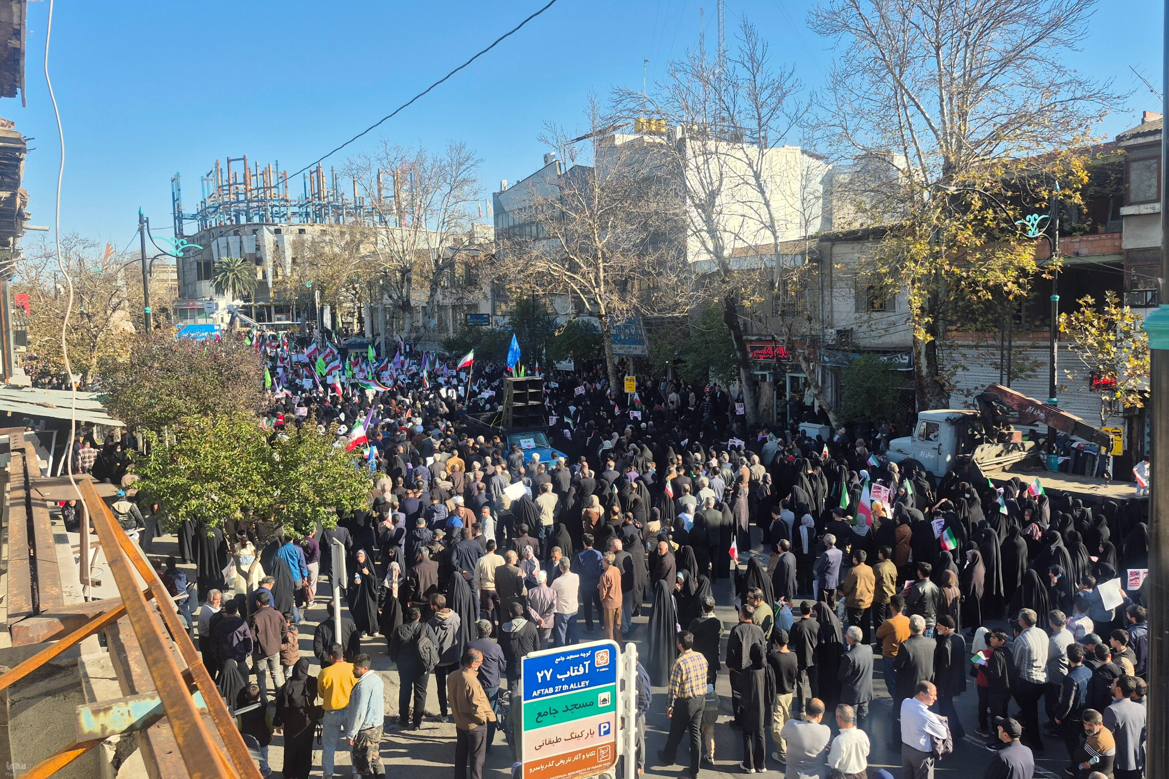 خروش مردم گرگان در محکومیت اغتشاشگران