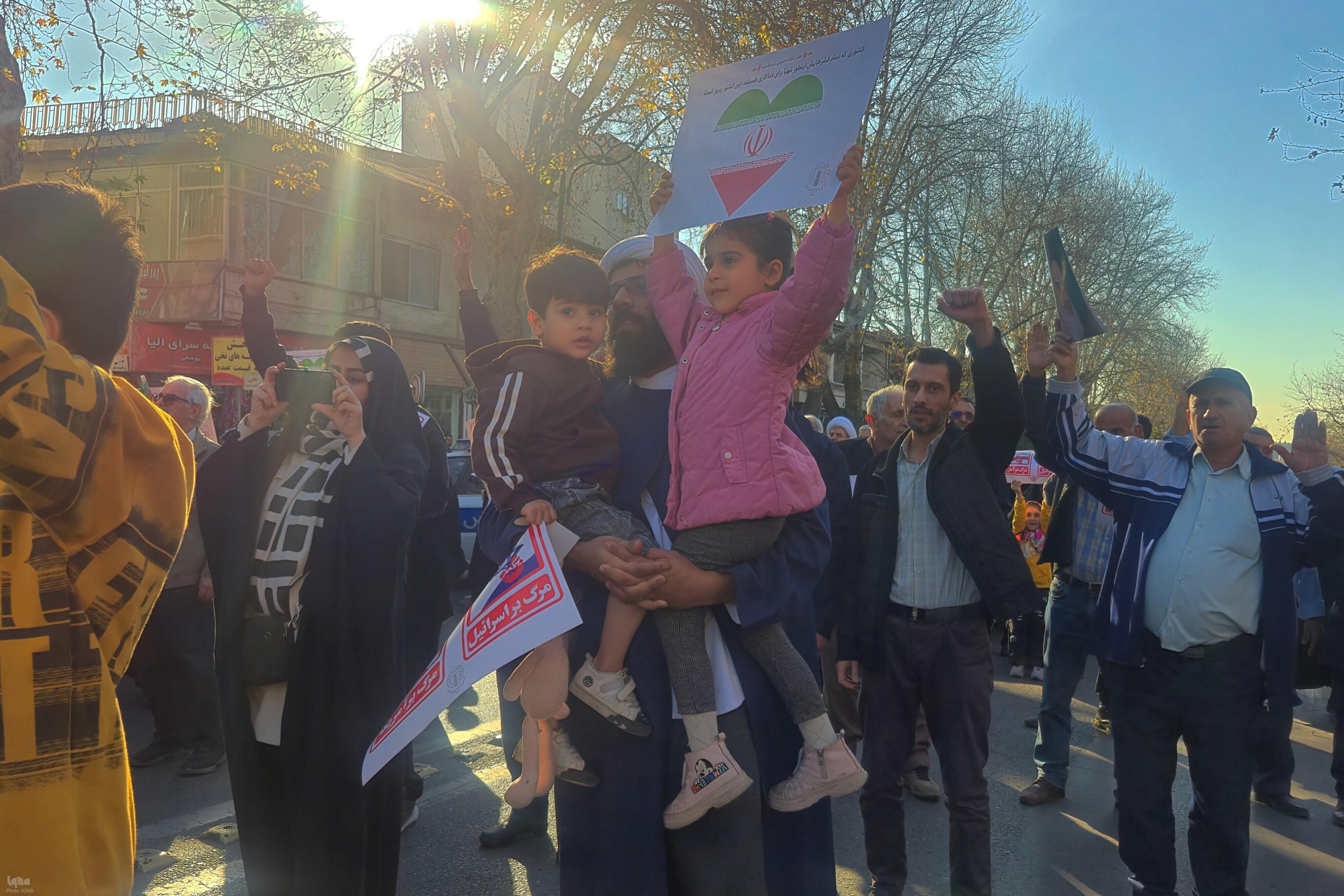 خروش مردم گرگان در محکومیت اغتشاشگران