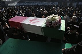 وداع مردم قزوین با شهدای امنیت