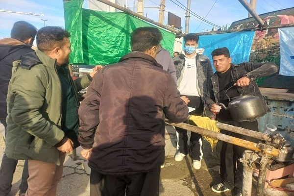 برپایی موکب پذیرایی معراج در کردستان