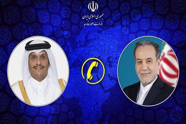 گفتگوی تلفنی وزرای امور خارجه جمهوری اسلامی ایران و قطر
