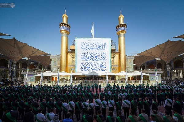 برگزاری مراسم تعویض پرچم حرم امام علی (ع)