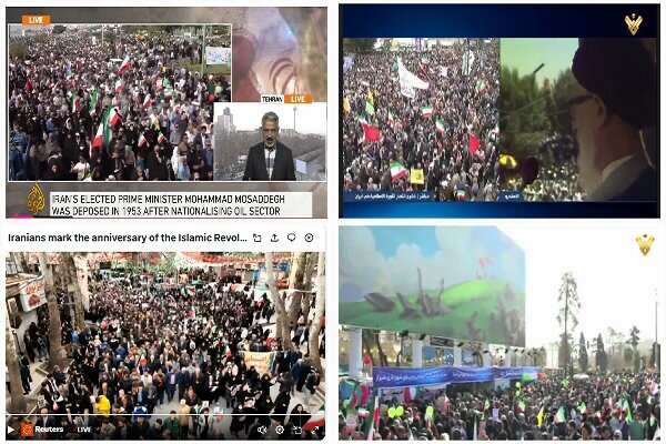 بازتاب جهانی راهپیمایی میلیونی مردم ایران در سالروز پیروزی انقلاب / ارسالی فوری