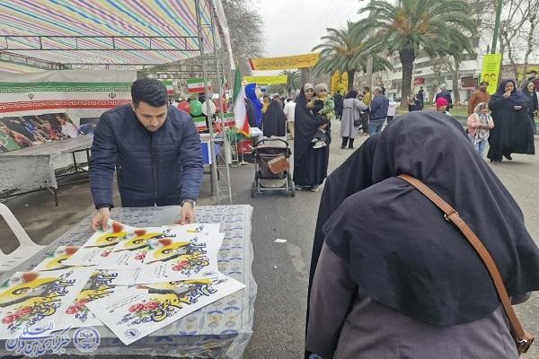 حماسه حضور جامعه ورزش و جوانان ساری در راهپیمایی باشکوه ۲۲ بهمن