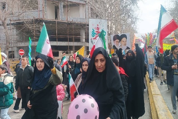 خروش مردم انقلابی خراسان‌شمالی در راهپیمایی ۲۲ بهمن