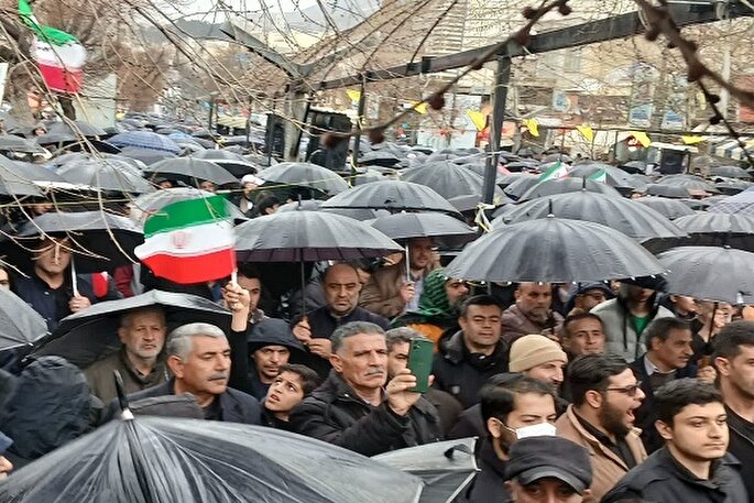 حضور پرشور مردم کردستان در راهپیمایی ۲۲ بهمن
