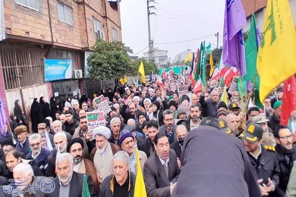 حماسه‌ای دیگر در گلوگاه؛ سرمای زمستان مغلوب گرمای دل‌های انقلابی شد