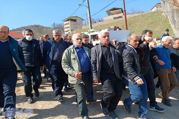 وداع مردم جورجاده با آخرین مادر شهید  روستای جورجاده