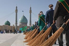 ۱۸۰ هزار نفرساعت خدمت خادمان افتخاری در مراسم جشن بزرگ نیمه شعبان
