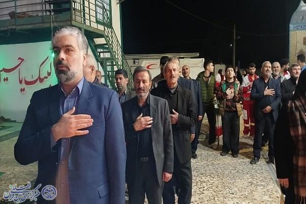 آئین افتتاح طرح ساماندهی مزار مطهر شهدا روستای تنبلا سیمرغ