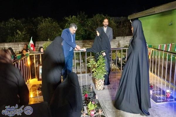 آئین افتتاح طرح ساماندهی مزار مطهر شهدا روستای تنبلا سیمرغ