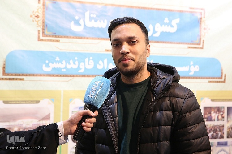 محمدجواد نقوی، مسئول غرفه کشور هند در نوزدهمین نمایشگاه بین‌المللی قرآن و عترت مشهد