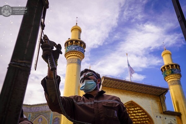 آذین‌بندی دارالقرآن آستان مقدس علوی(ع) در استقبال ماه رمضان + عکس
