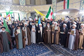 عکس | اجتماع روحانیون و طلاب یزد در محکومیت اهانت به ساحت قرآن