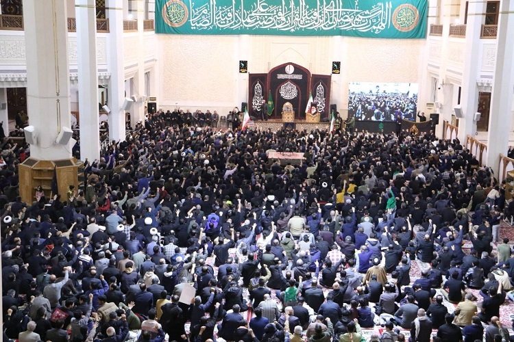 مراسم سوگواری شهادت قائد امت، حرم شاهچراغ(ع)