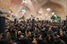 عکس | مراسم سوگواری شهادت قائد امت در مسجد صاحب‌الامر تبریز