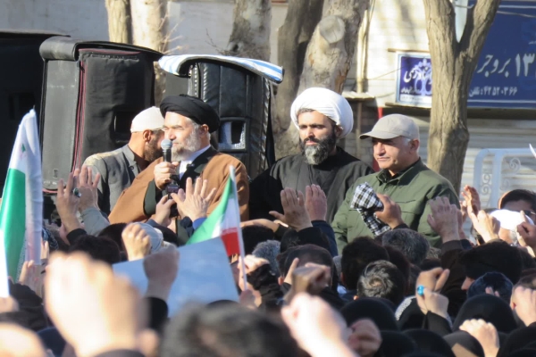مراسم شهادت رهبر انقلاب در بروجرد