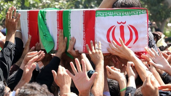 تشییع پنج شهید در قشم