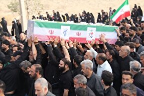 عکس | مراسم تشییع پیکر مطهر شهید اقتدار در یزد