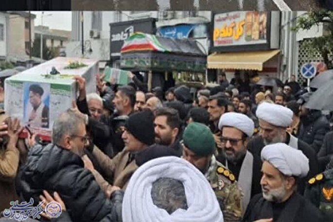 استقبال از پیکر مطهر دو شهید مدافع وطن در بابلسر