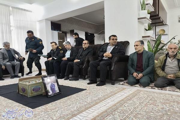 دیدار مدیرکل بنیاد شهید و امور ایثارگران مازندران با والدین  سرباز شهید امیرمحمد اسدی