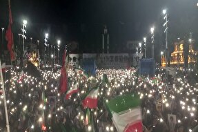 اجتماع مردم رشت در سوگ شهادت رهبر انقلاب برگزار شد