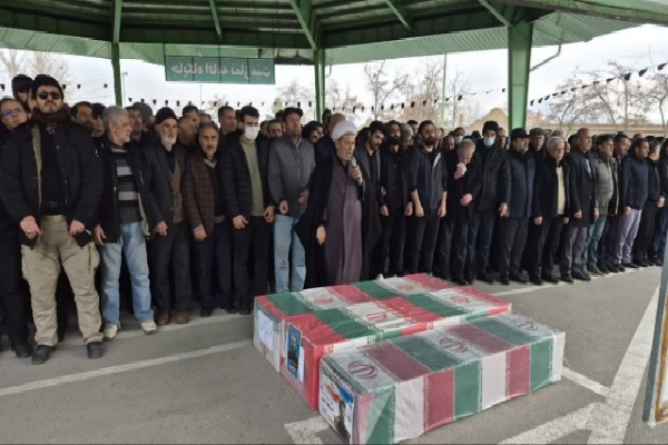 تشییع پیکر ۴ شهید حملات آمریکایی و صهیونیستی به ارومیه