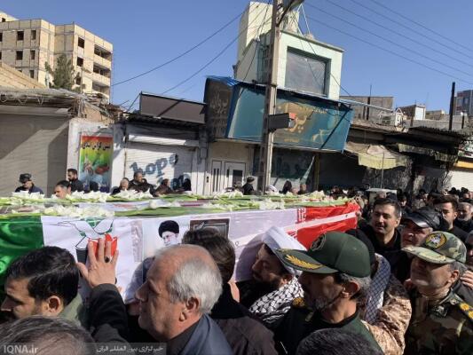 برگزاری آیین تشییع پیکر شهید سرهنگ پاسدار «ساعد محمدی» در شهرستان میانه